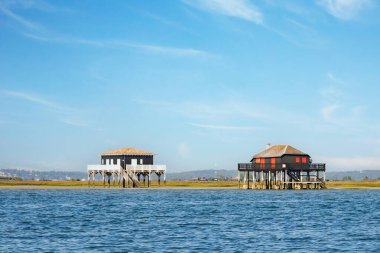 Balıkçılar evlerde Bassin Arcachon, Cabanes Tchanquees, 