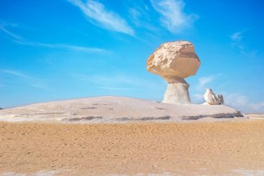kireç taşı oluşumu beyaz çöl, sahara, Mısır
