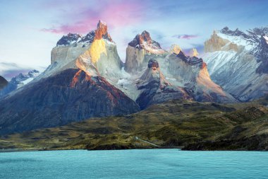 Ulusal Park, Patagonya, Şili. Torres del Paine