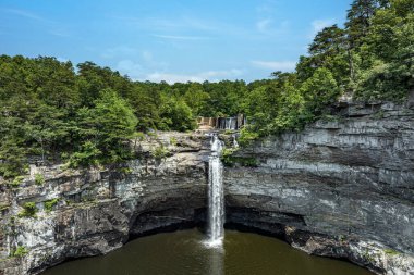 DeSoto falls are waterfalls in DeSoto State Park, a public recreation area on Lookout Mountain. Alabama, United States clipart