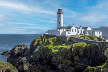 Fanad Head deniz feneri. Donegal İlçesi, İrlanda