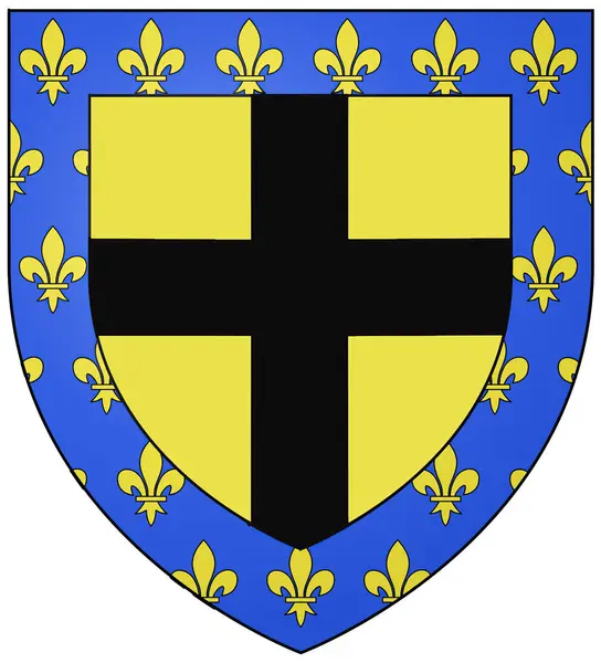 stock image 15th century coat of arms of Gilles de Rais, Marshal of France