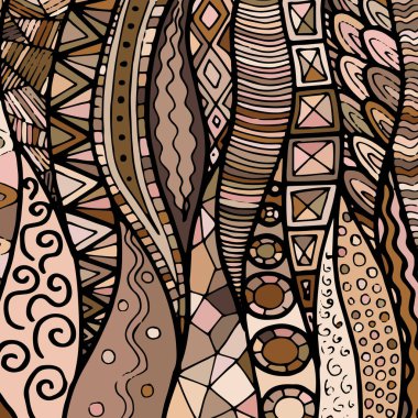 Kumaş soyut karalamalar, el çizimi, çizgiler, baskı, sanat.