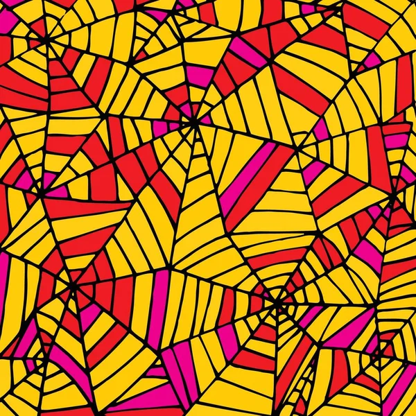 Halloween Aranha Web Wallpaper Mão Desenhada Fundo Impressão Arte — Fotografia de Stock