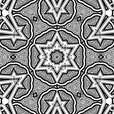 El çizimi Mandala, siyah beyaz sanat, yetişkin boyama sayfası, ayrıntılı çizim, taslak karalama, baskı, sanat.