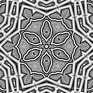 El çizimi Mandala, siyah beyaz sanat, yetişkin boyama sayfası, ayrıntılı çizim, taslak karalama, baskı, sanat.