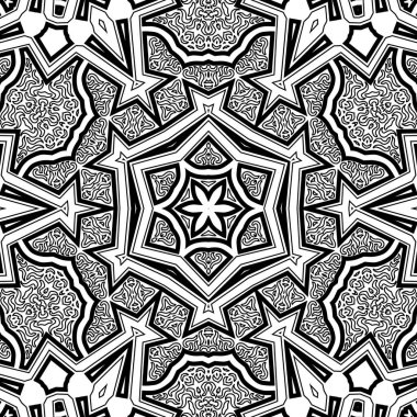 El çizimi Mandala, siyah beyaz sanat, yetişkin boyama sayfası, ayrıntılı çizim, taslak karalama, baskı, sanat.