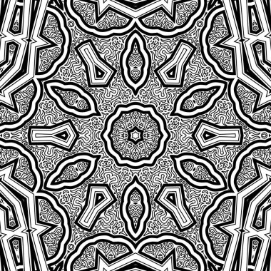 El çizimi Mandala, siyah beyaz sanat, yetişkin boyama sayfası, ayrıntılı çizim, taslak karalama, baskı, sanat.