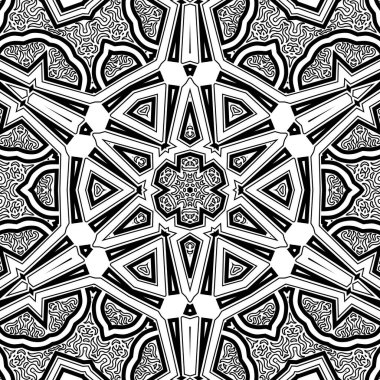 El çizimi Mandala, siyah beyaz sanat, yetişkin boyama sayfası, ayrıntılı çizim, taslak karalama, baskı, sanat.