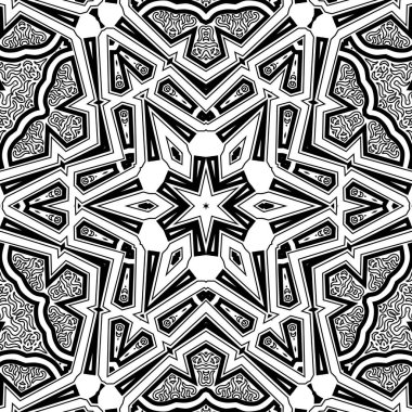 El çizimi Mandala, siyah beyaz sanat, yetişkin boyama sayfası, ayrıntılı çizim, taslak karalama, baskı, sanat.