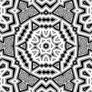 El çizimi Mandala, siyah beyaz sanat, yetişkin boyama sayfası, ayrıntılı çizim, taslak karalama, baskı, sanat.