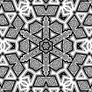 El çizimi Mandala, siyah beyaz sanat, yetişkin boyama sayfası, ayrıntılı çizim, taslak karalama, baskı, sanat.