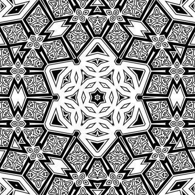 El çizimi Mandala, siyah beyaz sanat, yetişkin boyama sayfası, ayrıntılı çizim, taslak karalama, baskı, sanat.