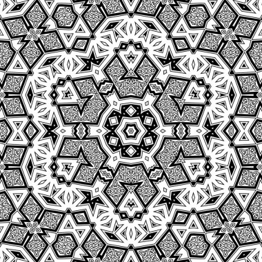 El çizimi Mandala, siyah beyaz sanat, yetişkin boyama sayfası, ayrıntılı çizim, taslak karalama, baskı, sanat.