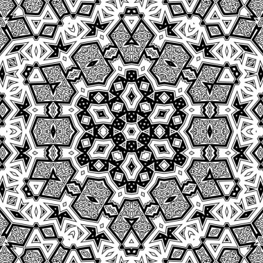 El çizimi Mandala, siyah beyaz sanat, yetişkin boyama sayfası, ayrıntılı çizim, taslak karalama, baskı, sanat.