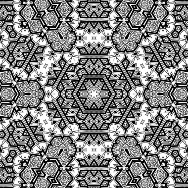 El çizimi Mandala, siyah beyaz sanat, yetişkin boyama sayfası, ayrıntılı çizim, taslak karalama, baskı, sanat.