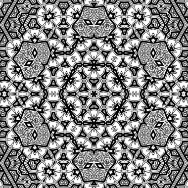 El çizimi Mandala, siyah beyaz sanat, yetişkin boyama sayfası, ayrıntılı çizim, taslak karalama, baskı, sanat.