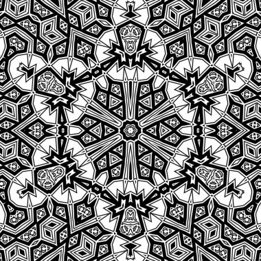 El çizimi Mandala, siyah beyaz sanat, yetişkin boyama sayfası, ayrıntılı çizim, taslak karalama, baskı, sanat.