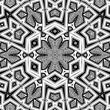 El çizimi Mandala, siyah beyaz sanat, yetişkin boyama sayfası, ayrıntılı çizim, taslak karalama, baskı, sanat.