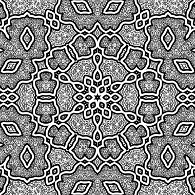 El çizimi Mandala, siyah beyaz sanat, yetişkin boyama sayfası, ayrıntılı çizim, taslak karalama, baskı, sanat.