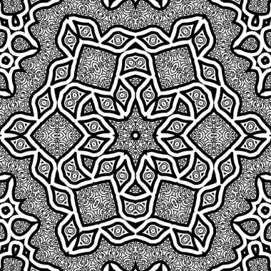 El çizimi Mandala, siyah beyaz sanat, yetişkin boyama sayfası, ayrıntılı çizim, taslak karalama, baskı, sanat.