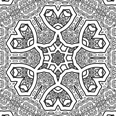 El çizimi Mandala, siyah beyaz sanat, yetişkin boyama sayfası, ayrıntılı çizim, taslak karalama, baskı, sanat.