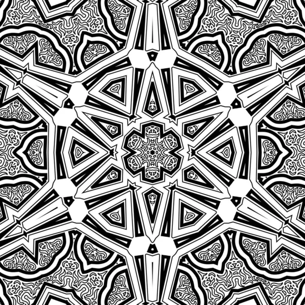 El çizimi Mandala, siyah beyaz sanat, yetişkin boyama sayfası, ayrıntılı çizim, taslak karalama, baskı, sanat.