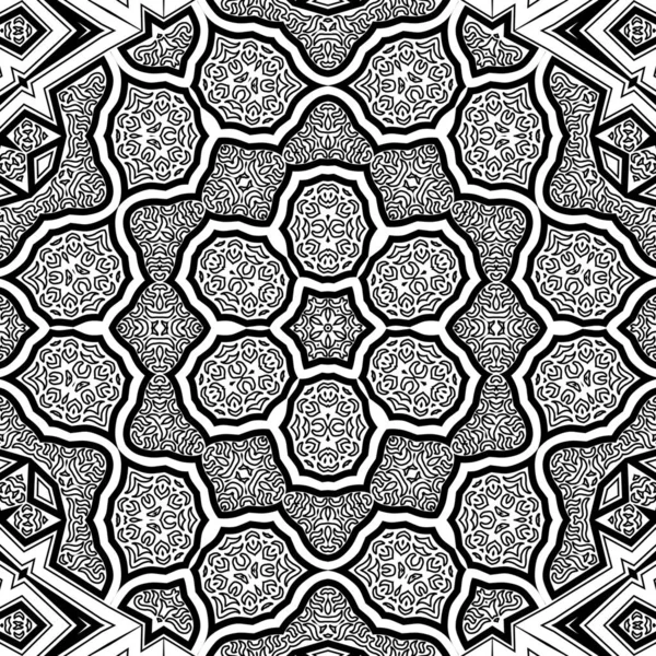 El çizimi Mandala, siyah beyaz sanat, yetişkin boyama sayfası, ayrıntılı çizim, taslak karalama, baskı, sanat.