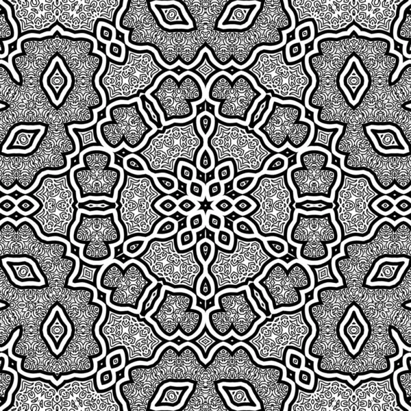 El çizimi Mandala, siyah beyaz sanat, yetişkin boyama sayfası, ayrıntılı çizim, taslak karalama, baskı, sanat.