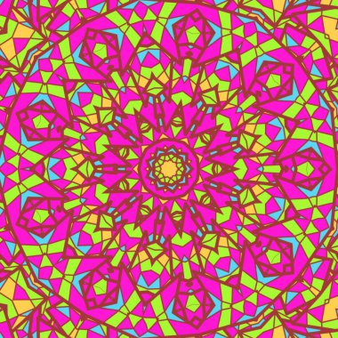 Mandala simetri tasarımı, güzel arka plan, ruhani tasarım.