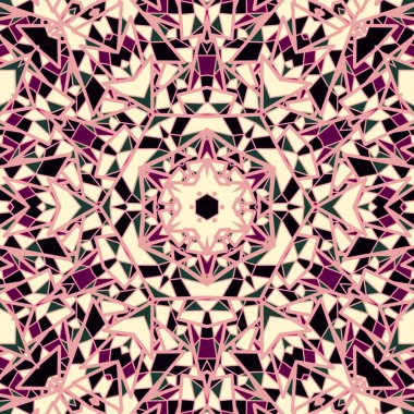 Mandala simetri tasarımı, güzel arka plan, ruhani tasarım.