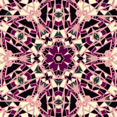 Mandala simetri tasarımı, güzel arka plan, ruhani tasarım.