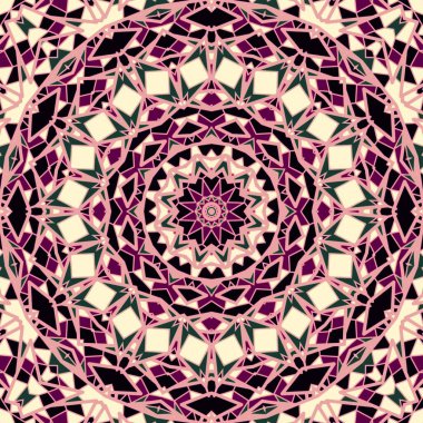 Mandala simetri tasarımı, güzel arka plan, ruhani tasarım.