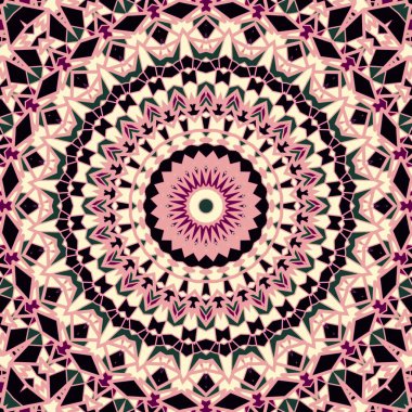 Mandala simetri tasarımı, güzel arka plan, ruhani tasarım.