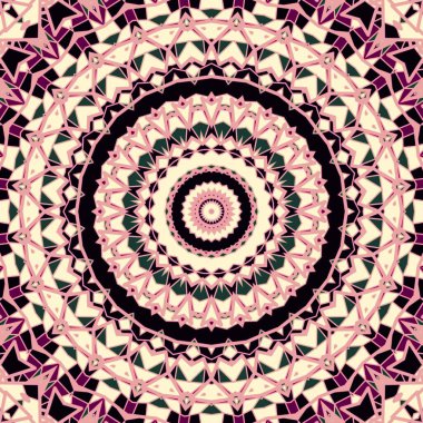 Mandala simetri tasarımı, güzel arka plan, ruhani tasarım.