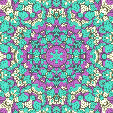 El çizimi soyut Mandala, taş tasarımı, arkaplan, baskı, sanat