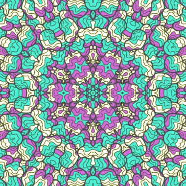 El çizimi soyut Mandala, taş tasarımı, arkaplan, baskı, sanat