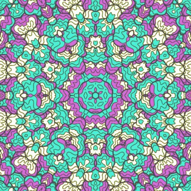 El çizimi soyut Mandala, taş tasarımı, arkaplan, baskı, sanat