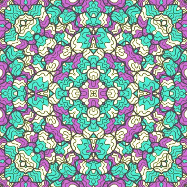 El çizimi soyut Mandala, taş tasarımı, arkaplan, baskı, sanat