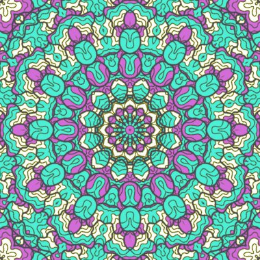 El çizimi soyut Mandala, taş tasarımı, arkaplan, baskı, sanat