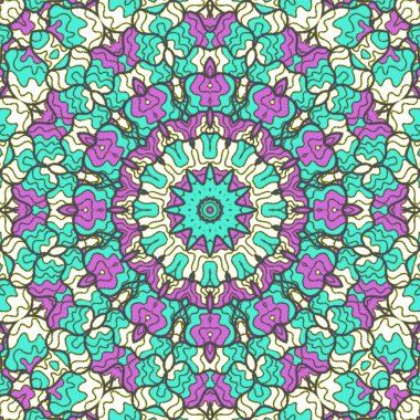 El çizimi soyut Mandala, taş tasarımı, arkaplan, baskı, sanat