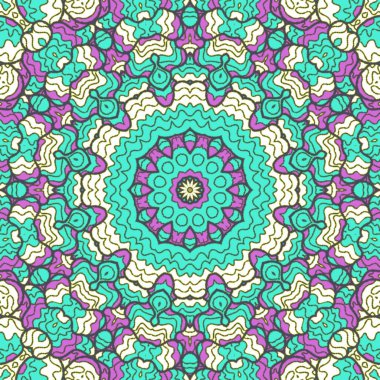 El çizimi soyut Mandala, taş tasarımı, arkaplan, baskı, sanat