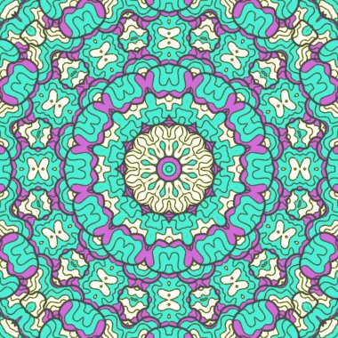 El çizimi soyut Mandala, taş tasarımı, arkaplan, baskı, sanat