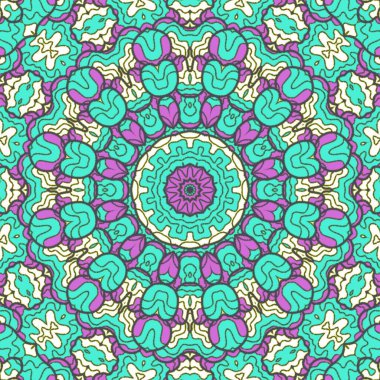 El çizimi soyut Mandala, taş tasarımı, arkaplan, baskı, sanat