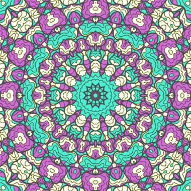 El çizimi soyut Mandala, taş tasarımı, arkaplan, baskı, sanat