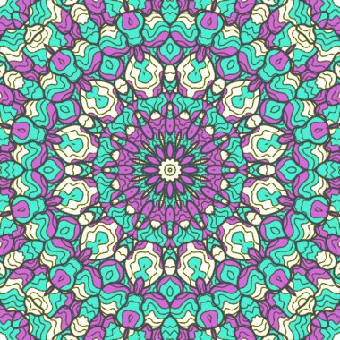 El çizimi soyut Mandala, taş tasarımı, arkaplan, baskı, sanat