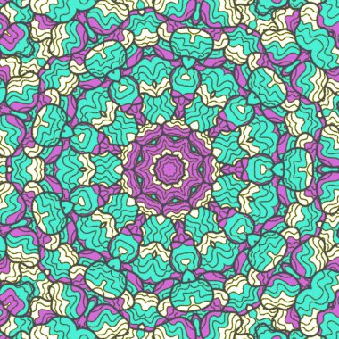 El çizimi soyut Mandala, taş tasarımı, arkaplan, baskı, sanat