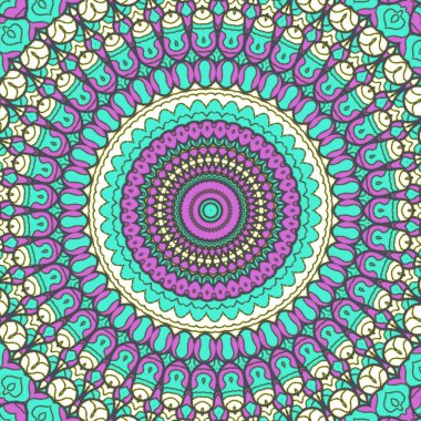 El çizimi soyut Mandala, taş tasarımı, arkaplan, baskı, sanat