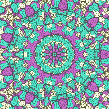 El çizimi soyut Mandala, taş tasarımı, arkaplan, baskı, sanat