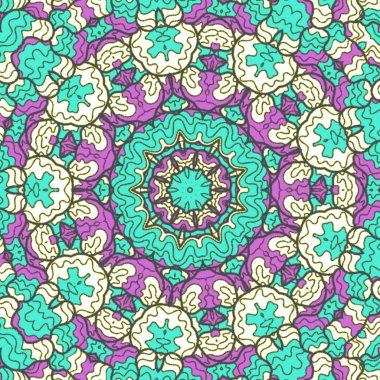 El çizimi soyut Mandala, taş tasarımı, arkaplan, baskı, sanat